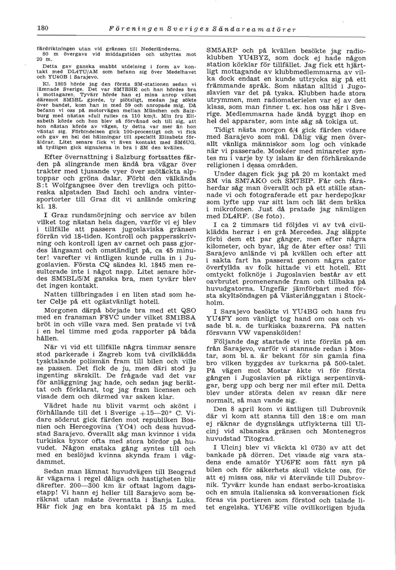 QTC 7/1958 — originalna stranica časopisa sa pominjanjem YU4BYZ